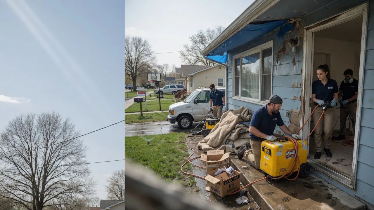 Basement Flood Cleanup in New Harmony, IN near me